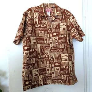 RJC men's button down Hawaiian shirt